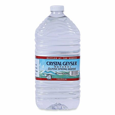 CRYSTAL GEYSER Alpine Spring Water, 1 Gal Bottle, 6PK 12514